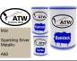Preview: Mini, Sparkling Silver Metallic, A60: 500ml Lackdose + 500ml Klarlack + 250ml Härter - Set, von ATW Autoteile West.